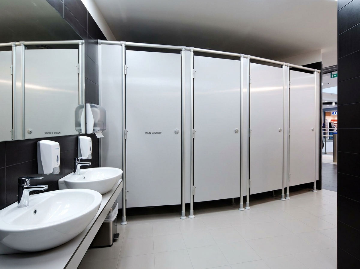 Pareti divisori HPL bagni pubblici